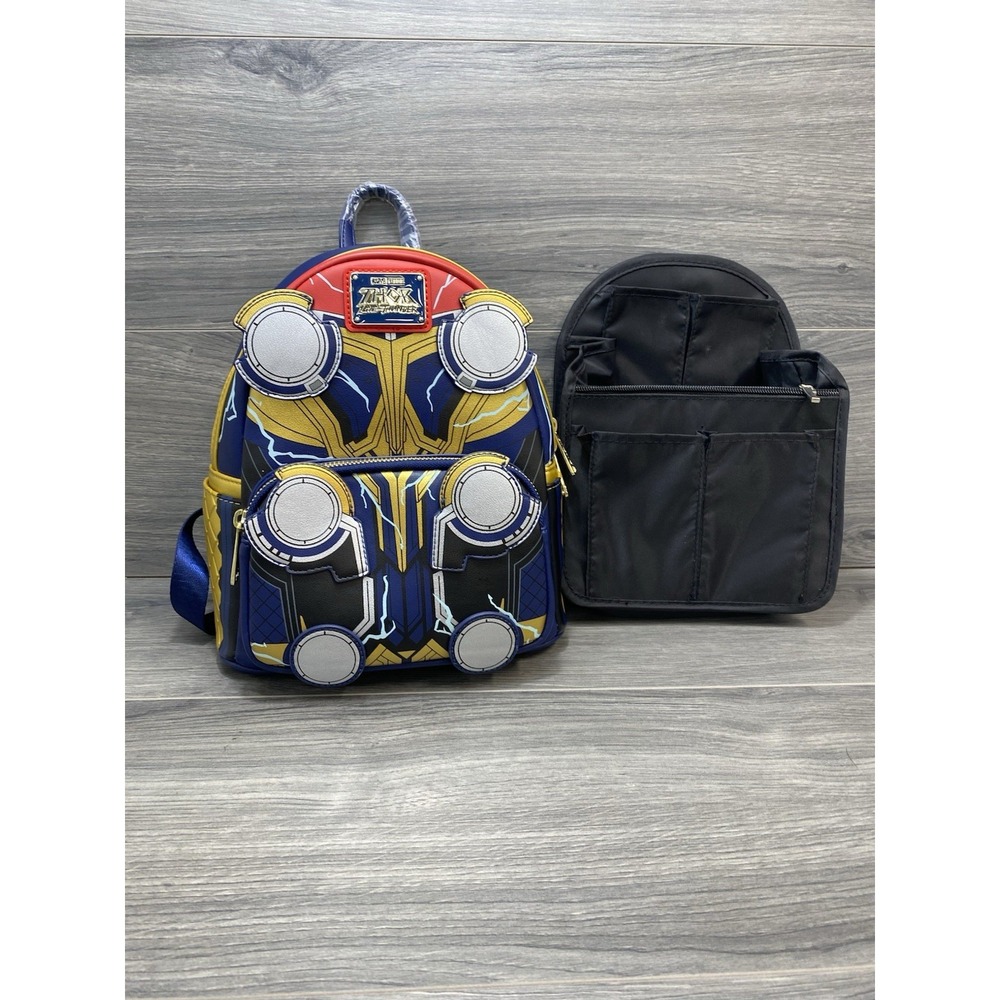 Disney Marvel Thor Love And Thunder Loungefly Backpack NWT Organizer